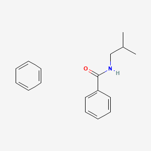 molecular formula C17H21NO B14350748 benzene;N-(2-methylpropyl)benzamide CAS No. 90239-30-8