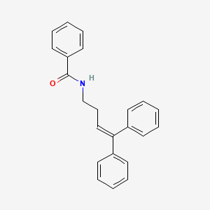 molecular formula C23H21NO B14350756 N-(4,4-Diphenylbut-3-en-1-yl)benzamide CAS No. 95319-30-5