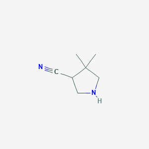 4,4-Dimethylpyrrolidine-3-carbonitrile