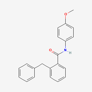 molecular formula C21H19NO2 B14350810 Benzamide, N-(4-methoxyphenyl)-2-(phenylmethyl)- CAS No. 90292-82-3