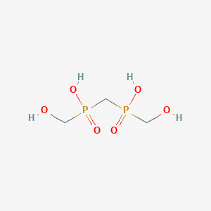molecular formula C3H10O6P2 B14350820 Methylenebis[(hydroxymethyl)(phosphinic acid)] CAS No. 92135-96-1