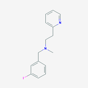 N-(3-Iodobenzyl)-N-methyl-2-(pyridin-2-yl)ethan-1-amine