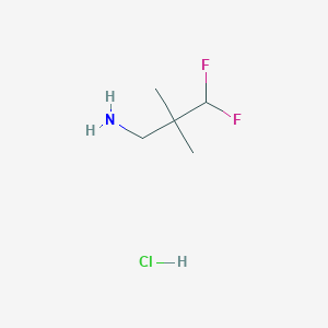 3,3-Difluoro-2,2-dimethylpropan-1-amine hydrochloride