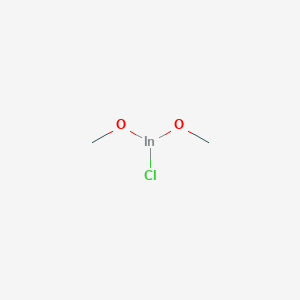 molecular formula C2H6ClInO2 B14350853 Indium chloride methoxide (1/1/2) CAS No. 95734-65-9