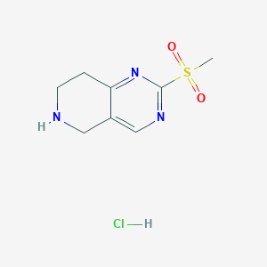 2-(Methylsulfonyl)-5,6,7,8-tetrahydropyrido[4,3-d]pyrimidine hydrochloride