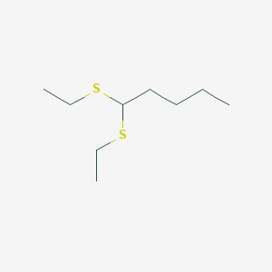 molecular formula C9H20S2 B14350889 1,1-Bis(ethylsulfanyl)pentane CAS No. 90725-23-8