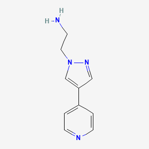 2-(4-(pyridin-4-yl)-1H-pyrazol-1-yl)ethan-1-amine