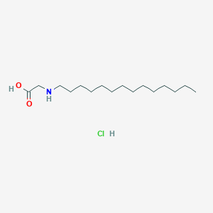 molecular formula C16H34ClNO2 B14350890 2-(Tetradecylamino)acetic acid;hydrochloride CAS No. 91794-01-3