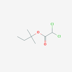molecular formula C7H12Cl2O2 B14350895 Acetic acid, dichloro, 1,1-dimethylpropyl ester CAS No. 90380-53-3