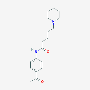 molecular formula C18H26N2O2 B14350905 N-(4-Acetylphenyl)-5-(piperidin-1-yl)pentanamide CAS No. 90279-53-1