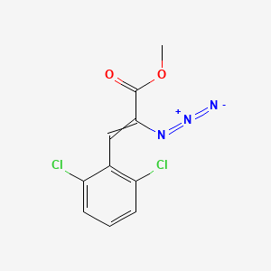 molecular formula C10H7Cl2N3O2 B14350913 Methyl 2-azido-3-(2,6-dichlorophenyl)prop-2-enoate CAS No. 98081-77-7