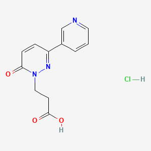 3-(6-oxo-3-(pyridin-3-yl)pyridazin-1(6H)-yl)propanoic acid hydrochloride