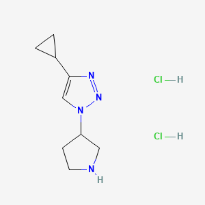 4-cyclopropyl-1-(pyrrolidin-3-yl)-1H-1,2,3-triazole dihydrochloride