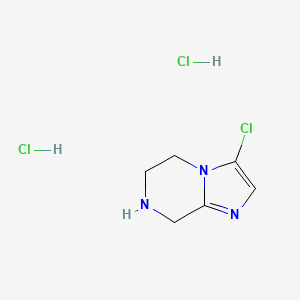 3-Chloro-5H,6H,7H,8H-imidazo[1,2-A]pyrazine dihydrochloride
