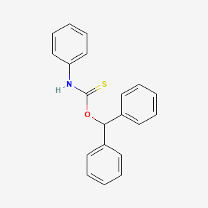 molecular formula C20H17NOS B14351049 O-(Diphenylmethyl) phenylcarbamothioate CAS No. 93551-90-7