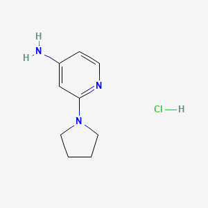 2-(Pyrrolidin-1-yl)pyridin-4-amine hydrochloride