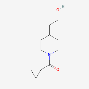 molecular formula C11H19NO2 B1435107 Cyclopropyl(4-(2-hydroxyethyl)piperidin-1-yl)methanone CAS No. 2004495-89-8
