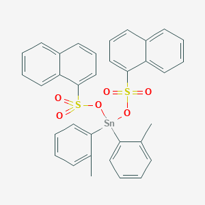molecular formula C34H28O6S2Sn B14351071 Bis(2-methylphenyl)bis[(naphthalene-1-sulfonyl)oxy]stannane CAS No. 92538-97-1
