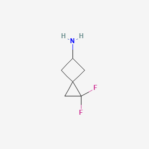 molecular formula C6H9F2N B1435109 1,1-Difluorospiro[2.3]hexan-5-amine CAS No. 1955540-33-6