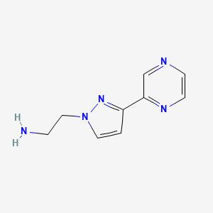 2-(3-(pyrazin-2-yl)-1H-pyrazol-1-yl)ethan-1-amine