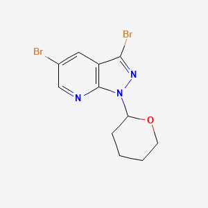 3,5-Dibromo-1-(tetrahydro-2H-pyran-2-yl)-1H-pyrazolo[3,4-b]pyridine