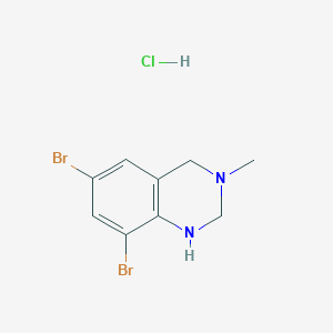 6,8-Dibromo-3-methyl-1,2,3,4-tetrahydroquinazoline hydrochloride