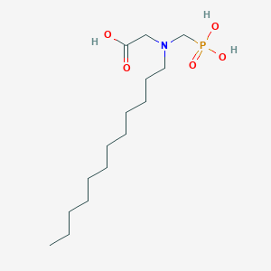 molecular formula C15H32NO5P B14351136 N-Dodecyl-N-(phosphonomethyl)glycine CAS No. 92836-91-4