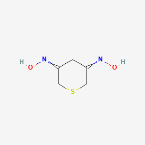 molecular formula C5H8N2O2S B14351163 N,N'-Thiane-3,5-diylidenedihydroxylamine CAS No. 90706-71-1
