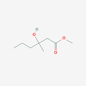 molecular formula C8H16O3 B14351229 Methyl 3-hydroxy-3-methylhexanoate CAS No. 91178-20-0