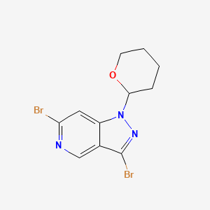 3,6-Dibromo-1-(tetrahydro-2H-pyran-2-yl)-1H-pyrazolo[4,3-c]pyridine