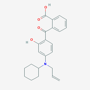 molecular formula C23H25NO4 B14351240 2-{4-[Cyclohexyl(prop-2-en-1-yl)amino]-2-hydroxybenzoyl}benzoic acid CAS No. 93679-66-4