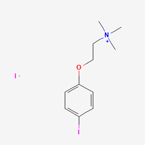 molecular formula C11H17I2NO B14351246 2-(4-Iodophenoxy)-N,N,N-trimethylethan-1-aminium iodide CAS No. 93790-57-9