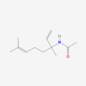 molecular formula C12H21NO B14351300 N-(3,7-Dimethylocta-1,6-dien-3-yl)acetamide CAS No. 94597-73-6