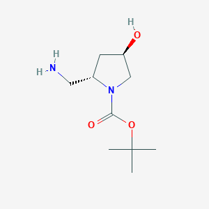 tert-butyl (2S,4R)-2-(aminomethyl)-4-hydroxypyrrolidine-1-carboxylate