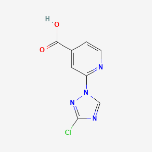 2-(3-Chloro-1h-1,2,4-triazol-1-yl)isonicotinic acid