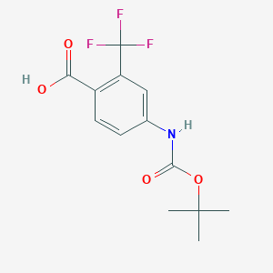 4-[(Tert-butoxycarbonyl)amino]-2-(trifluoromethyl)benzoic acid