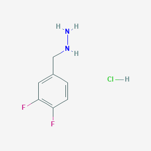 [(3,4-Difluorophenyl)methyl]hydrazine hydrochloride