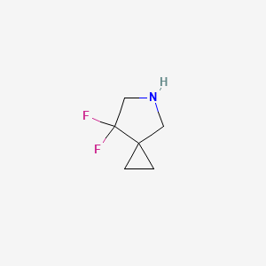 molecular formula C6H9F2N B1435139 7,7-Difluoro-5-azaspiro[2.4]heptane CAS No. 1823384-48-0