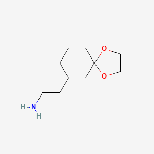 2-(1,4-Dioxaspiro[4.5]decan-7-yl)ethan-1-amine