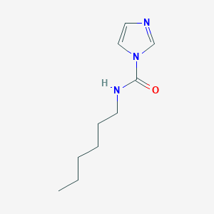 molecular formula C10H17N3O B14351496 N-Hexyl-1H-imidazole-1-carboxamide CAS No. 93605-61-9