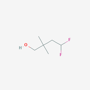 molecular formula C6H12F2O B1435150 4,4-二氟-2,2-二甲基丁醇 CAS No. 1909328-13-7