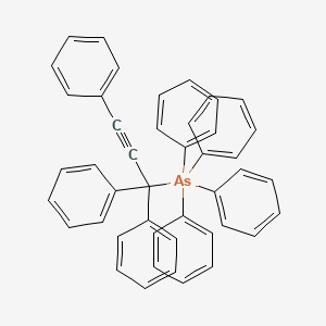 molecular formula C45H35As B14351513 Tetraphenyl(1,1,3-triphenylprop-2-yn-1-yl)-lambda~5~-arsane CAS No. 94953-09-0