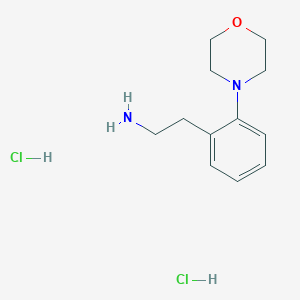 molecular formula C12H20Cl2N2O B1435153 2-[2-(Morpholin-4-yl)phenyl]ethan-1-amine dihydrochloride CAS No. 910380-90-4