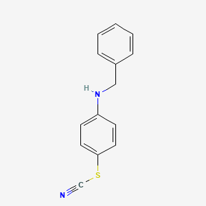 molecular formula C14H12N2S B14351543 4-(Benzylamino)phenyl thiocyanate CAS No. 90297-47-5
