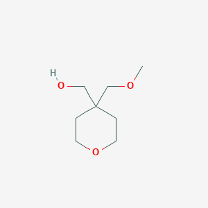 molecular formula C8H16O3 B1435155 [4-(Methoxymethyl)oxan-4-yl]methanol CAS No. 1564571-67-0