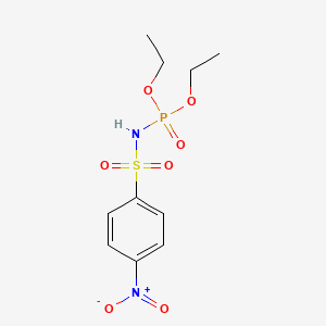 molecular formula C10H15N2O7PS B1435157 N-(diethoxyphosphoryl)-4-nitrobenzene-1-sulfonamide CAS No. 100133-08-2