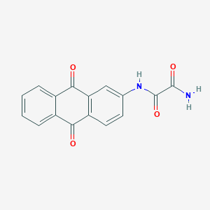 molecular formula C16H10N2O4 B14351583 N~1~-(9,10-Dioxo-9,10-dihydroanthracen-2-yl)ethanediamide CAS No. 92573-38-1