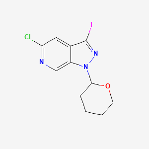 5-Chloro-3-iodo-1-(tetrahydro-2H-pyran-2-yl)-1H-pyrazolo[3,4-c]pyridine