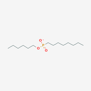 molecular formula C14H30O3P- B14351692 Hexyl octylphosphonate CAS No. 90860-85-8