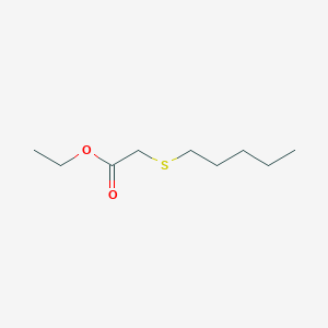 molecular formula C9H18O2S B14351716 Ethyl (pentylsulfanyl)acetate CAS No. 90677-06-8